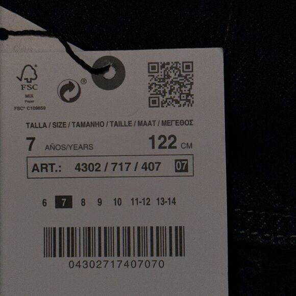 ZARA Kids | Blue | CARGO JEANS WITH DARTS - Picture 5 of 6